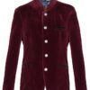 folksamt evening jacket in burgundy velvet lodenfrey for Edelweiss