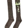 marron gland pistache, la chaussette autrichienne, enfant, chaussette de chasse, chaussette laine, chaussette pompon