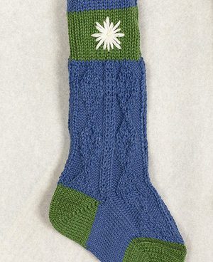 edelweiss bleu, la chaussette autrichienne, enfant, chaussette en laine, chaussette de chasse enfant, chaussette chaude, chaussette de laine