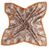 foulard carré soie autrichien couleur d'automne détail