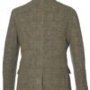 detail back edelweiss fleece tweed jacket