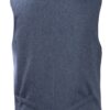 hemerich blue sleeveless cardigan Detail steinbock