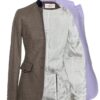 giacca elegante da donna con collo alto e dettaglio stella alpina steinbock