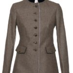 elegant women's high-collared edelweiss jacket steinbock