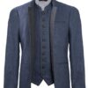 Conjunto de chaqueta y chaleco azul Génova para hombre steinbock