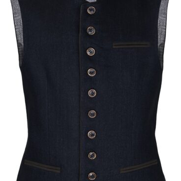 Elegant navy blue vest for men.