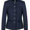 Veste femme bleu marine élégante.