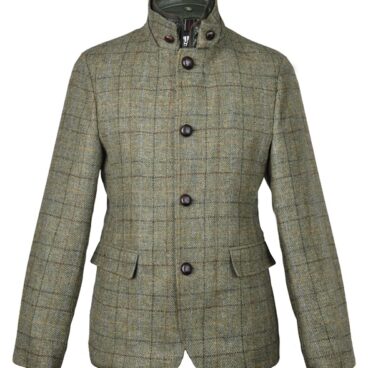 Veste en tweed à boutons, style classique