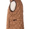 Capuche de veste matelassée brune isolée