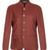 Veste homme bordeaux à boutons métalliques