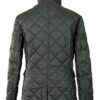 Veste matelassée verte vue de dos